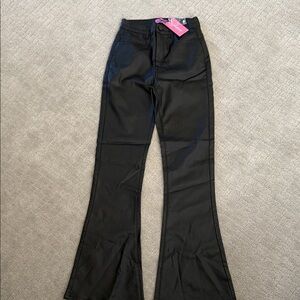 women’s Edikted petite Luna Faux Flare pants - size small